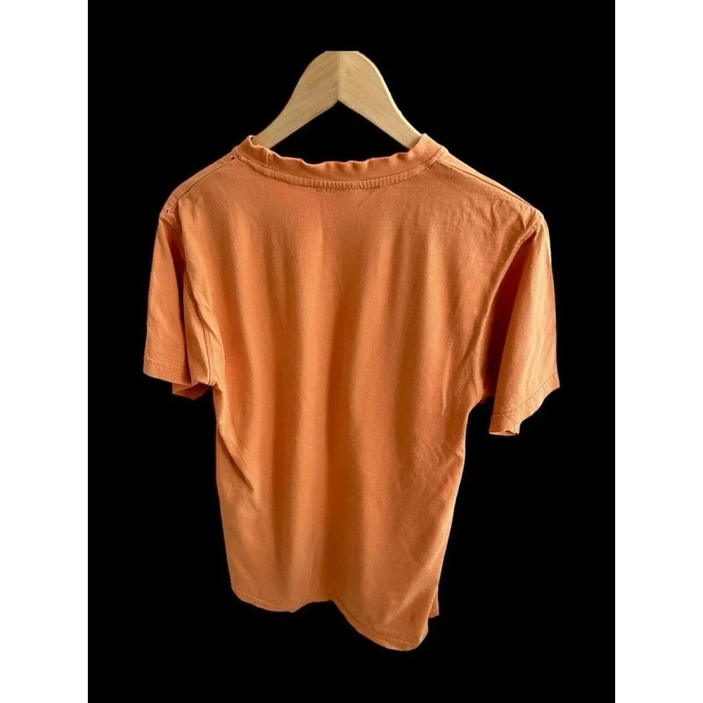 Vintage 90's Southpole Shirt Medium Orange Spellout Logo Hip‎ Hop Y2K Skater